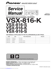 Pioneer receiver vsx 823 manual